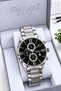 Men's Wristwatch with Internal Functions Active 30 Mt Water Resistant Steel Strap Efr.13299.M2 - 2