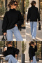 Sleeve Detailed Turtleneck Sweater - 2