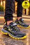 Children's Waterproof Orthopedic Shoes - Smoked Black Yellow - 2