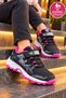 Children's Waterproof Orthopedic Shoes - Black Fuchsia - 6