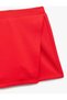 Elastic Waist Double Breasted Short Skirt - 3