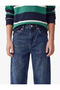 Comfortable Cut Balloon Shape Denim Trousers with Cotton Pockets - 4