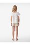 Wrap-Around Fabric Bow Off-The-Shoulder Ruffle Short Sleeve Blouse - 3