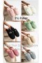 3-Piece Pack Buckle Towel Winter Women's Slippers Dowry Bundle Set
