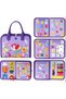 Montessori felt busy book - purple mermaid | 8 in 1 activity bag - 4