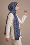 Leopard Textured Sport Shawl Blue - 2