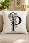 Lettered Throw Pillow Pillow Case - Letter P - 43x43 cm