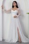 Sweetheart Neckline Long Sleeve Lace Dress Ecr5733 - 6