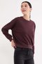 3 Threaded Basic Crew Neck Sweatshirt Without Embellishments - 5