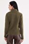 Half Buttoned Baby Collar Knit Sweater - 8