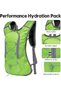 Lightweight Hydration Backpack with 2L BPA-Free Water Bladder,Reflective Running and Cycling Pack - 2