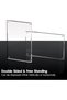 Clear Magnetic Business License and Certificate Display Frame,Frameless Tabletop and Wall Mount Picture Frame,15 x 21 cm - 3