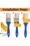 Cutting Edging Paint Brush with Wooden Handle,Multi-Functional Interior Wall Corner Brush for Watercolor and Oil Painting - 5