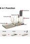 Travel Bottle Brush Set with Foldable Drying Rack,3 Brushes and Detergent Dispenser,Portable Baby Cleaning Kit - 7