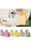Self-Adhesive Wall Mounted Cookware Lid Holder,3 Pairs Adjustable Punch-Free Kitchen Cabinet Door Storage Rack - 5