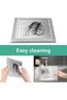 Stainless Steel and Silicone Shower Drain Hair Catcher,2 Pack,4.8 Inch Bathroom Sink and Floor Covers - 5