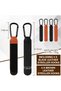 4-Piece Universal Baby Stroller Hooks,Diaper Bag Clips for Shopping Carts and Bicycles,Black and Brown - 4