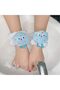 Cute Cartoon Fleece Face Washing Wristbands,Absorbent Microfiber Cleansing Sleeves for Skincare and Grooming,1 Pair - 4