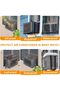 Window Air Conditioner Mesh Cover,21 x 15.8 x 15 Inch,Ventilated PVC Mesh and 420D Fabric,Bugs and Debris Resistant - 6