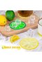 7 Pcs Fruit Coasters,8.8 CM Non-Slip Heat Insulation Silicone,Colorful Unique Slice Design,Drink Cup Mat for Furniture - 6