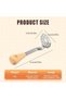 Stainless Steel Potato Masher with Wooden Handle,Ergonomic Mini Avocado and Vegetable Food Masher,Rust-Resistant Kitchen Tool - 7