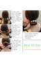 4 Pcs Hair Bun Maker Set,Pearl Flower Deft Bun Makers,Fluffy Back of Head Hair Accessories for Girls - 5
