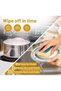 4-Piece Chrome Electric Stove Burner Drip Pans,Compatible with GE Stoves,2 Small 6-Inch and 2 Large 8-Inch Reflector Bowls - 5
