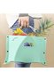 Foldable Portable Outdoor Stool,Lightweight Mini Folding Travel Seat for Camping,Picnic,Fishing and Subway,Blue and Red - 2