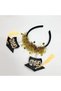 Graduation Hat Headband,Mini Bachelor Cap Hair Accessory with Yellow Tassel,Graduation Costume and Party Supplies - 2
