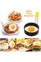 Non-Stick Round Egg Rings with Anti-Scald Handles,Reusable Fried Egg Molds for Pancakes and Sandwiches,Pack of 2 - 4
