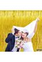 4 Pcs Gold Tinsel Foil Fringe Backdrop Curtains,3.2 x 6.56 FT,Golden Metallic Streamers for Birthday and Party - 6