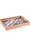 9101 Marmol Bamboo Marble Patterned Tray Gray 45X33Cm