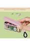 Weekly Pill Organizer,4 Detachable Compartments,Portable Medicine Dispenser for Home and Travel,Pink - 3