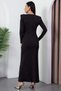 Degaje Collar Long Sleeve Stone Dress 2025-4383 - 7