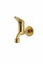 Mix Faucet Gold Color Brass Balcony and Sink Faucet Mixer Armature Mix Single Tap