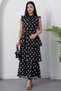 High Collar Layered Pointed Chiffon Dress Dks1420 - 2