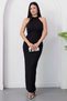 Halter Neck Halter Sequined Dress Grs4102 - 3