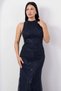 Halter neck beaded tulle dress 41091 - 6