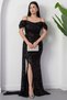 Sweetheart Neckline Front Gathered Sequin Dress 41066 - 3