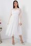 Midi Evening Gown with Ruffled Sleeves 13345 - 6