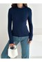 Women's Half Turtleneck Finger-Looped Full Stretch Fabric Buzz Bodysuit - 9