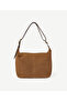 Adjustable Handle Suede Crossbody Bag - 2