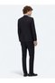 Navy Blue Extra Slim Fit Pleatless Mono Collar 6 Drop Plain Weave Suit - 5