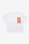 Red Chips Figured Stripe Patterned Short Sleeve Kids T-Shirt Shorts Two-Piece Set - Ellie - 5