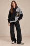 Oversize Color-Block Hooded Sweatshirt (E20-152703) - 2