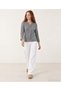 Scarf Collar Long Sleeve T-Shirt - 2