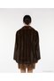 Regular Shawl Collar Long Sleeve Faux Fur Coat - 6