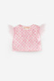 Pink Mermaid Patterned Tulle Detailed Sleeveless Crop Skirt Set - Tammy - 5