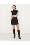 Straight Degaje Collar Sleeveless Dress - 2