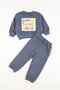Anthracite Punch Embroidered Tracksuit Set - Phoebe